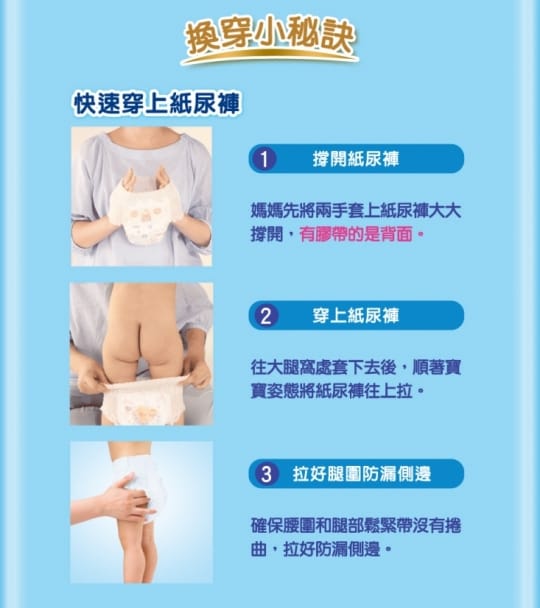 【滿意寶寶】瞬潔乾爽輕巧褲 M58片X3包(褲型)