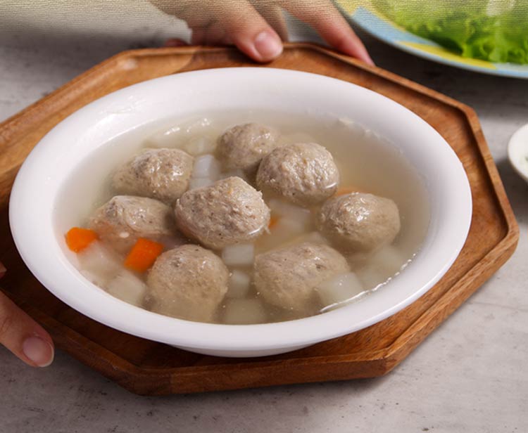 【享吃美味】原味牛肉丸250g/包 (大組數再贈花枝丸)