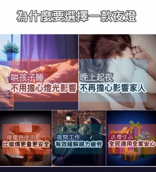 升級四葉草懸掛磁吸感應燈