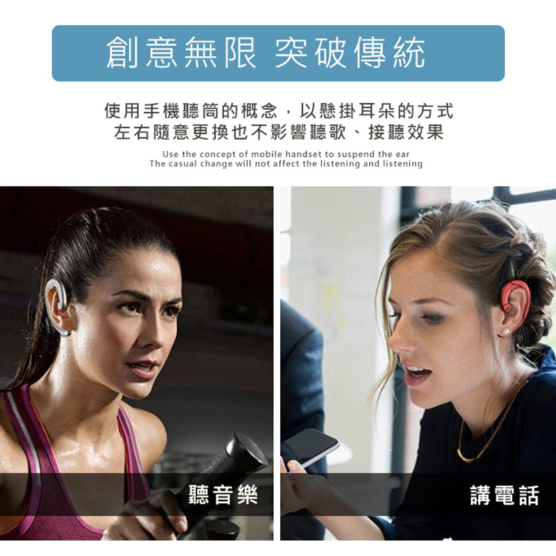       【SOYES】超輕真無線骨傳導單耳藍牙耳機G7(公司貨)