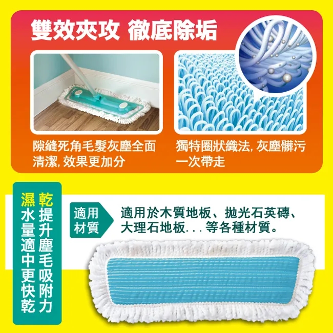 【妙潔】大板拖布替換包(淨效去污布/裙邊超纖布/輕巧超纖布) 拖把布 拖把 抹布