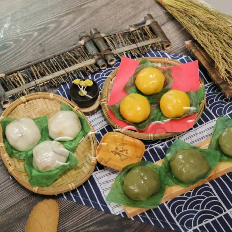 【老爸ㄟ廚房】內埔老街客家粄食-草仔粿(90gx6顆/盒)艾草粿 南瓜粿 紅龜粿