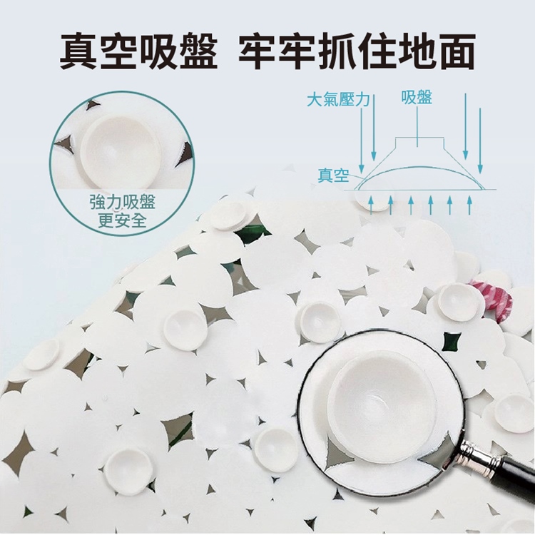 北歐ins風印花吸盤防滑地墊 防滑墊 止滑墊