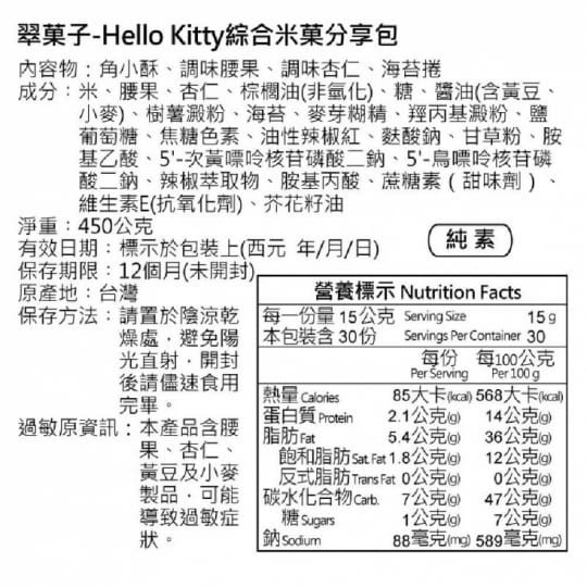 翠果子MIDO綜合米果澎派包