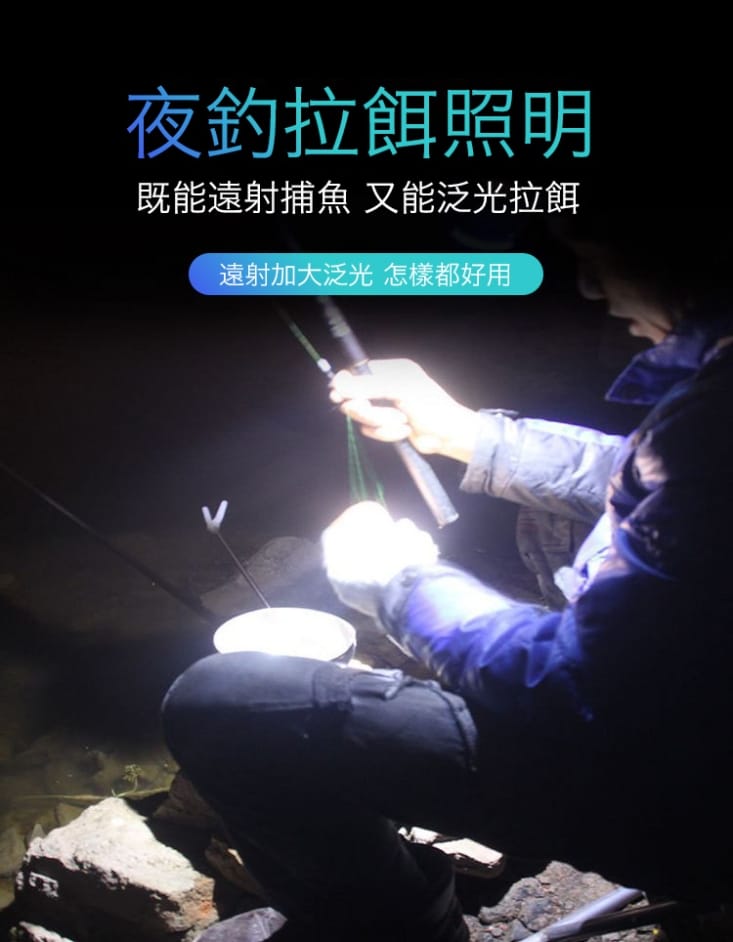 超強光爆亮磁吸兩用頭燈 照明燈 雙光源 磁吸吸附 usb充電