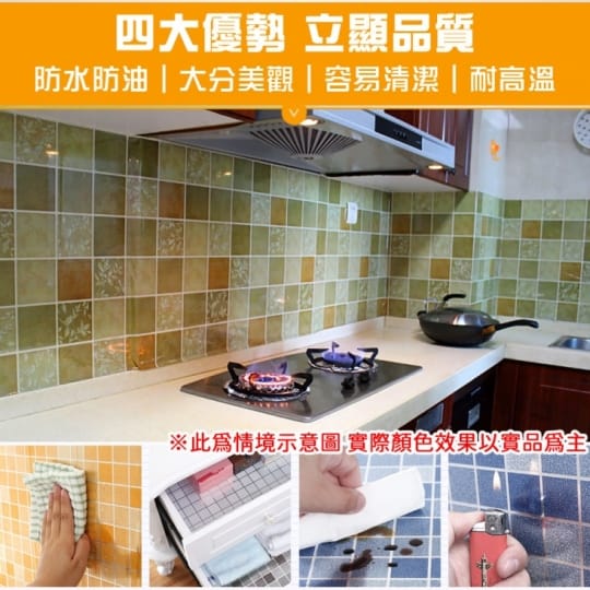 超大耐熱防油汙廚房壁貼 生活市集