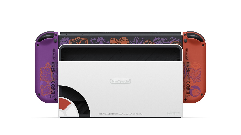 【Nintendo】Switch OLED 寶可夢《朱／紫》特別版主機 贈包貼