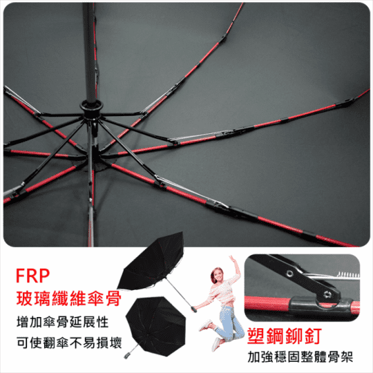 降溫抗風自動開收傘