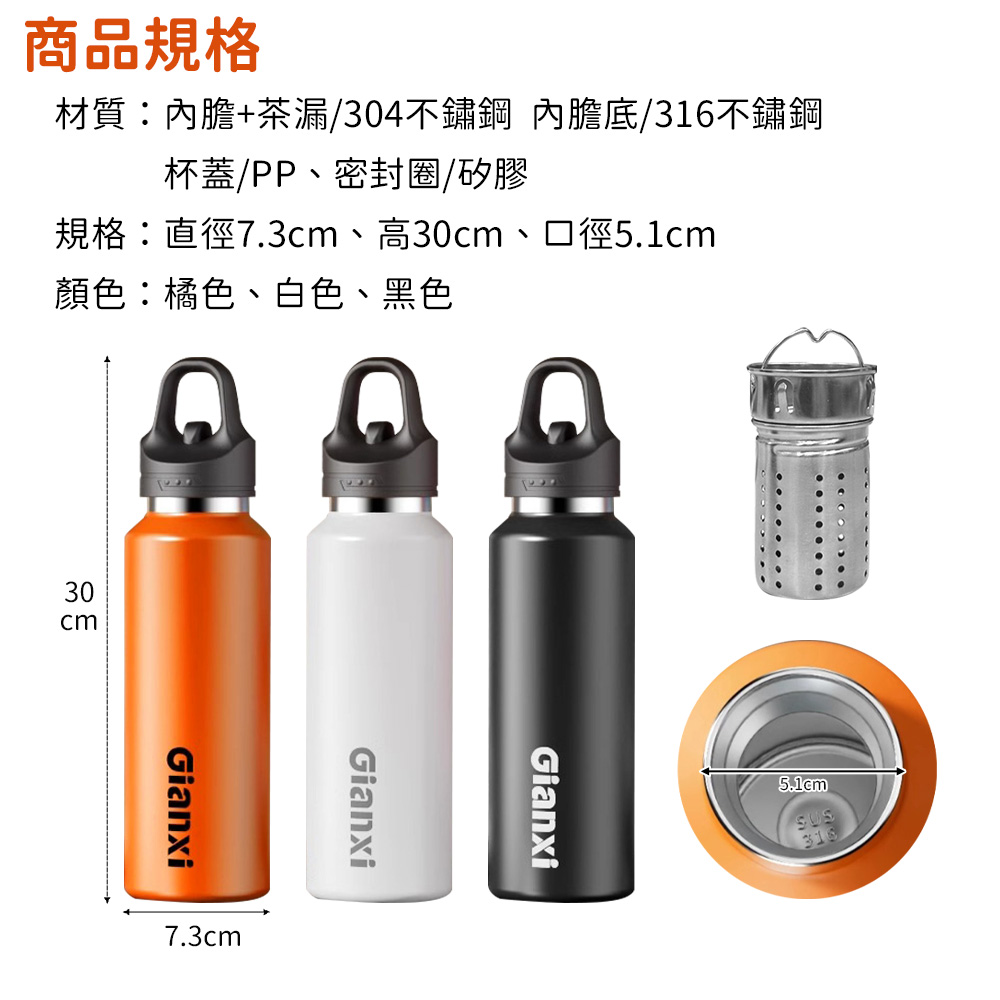 304不鏽鋼按壓式無螺紋速開杯640ml 水壺 運動水壺 保溫瓶 保溫杯 水瓶