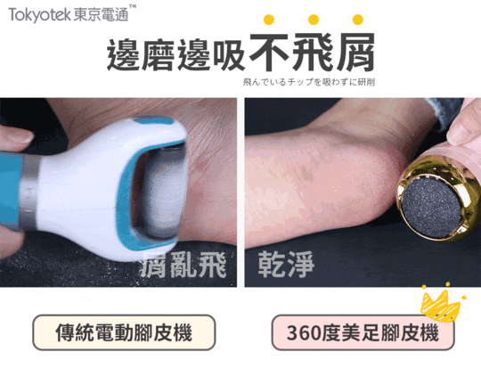 【東京電通】360度美足腳皮機