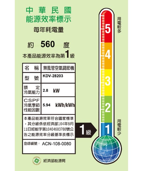 【歌林】4-5坪四方吹變頻冷暖型分離式冷氣/含基本安裝