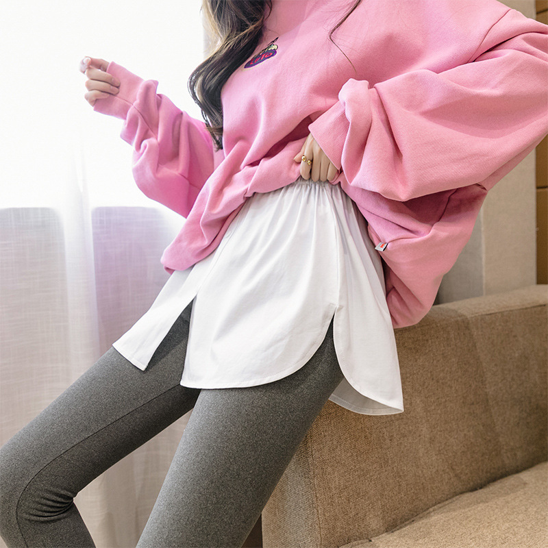 秋冬加厚顯瘦防走光百搭假長版遮屁裙 修身顯瘦 內搭裙