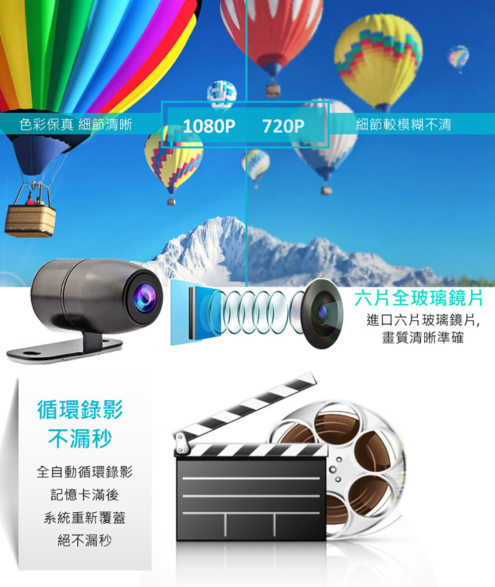 【勝利者】DV188機車行車記錄器 防水/雙鏡頭/FHD1080P高畫質/附線控