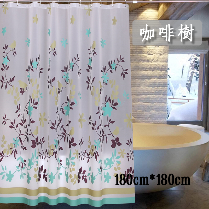       【WE CHAMP】時尚環保加厚浴簾(簡約 加厚 防水 防霉 環保