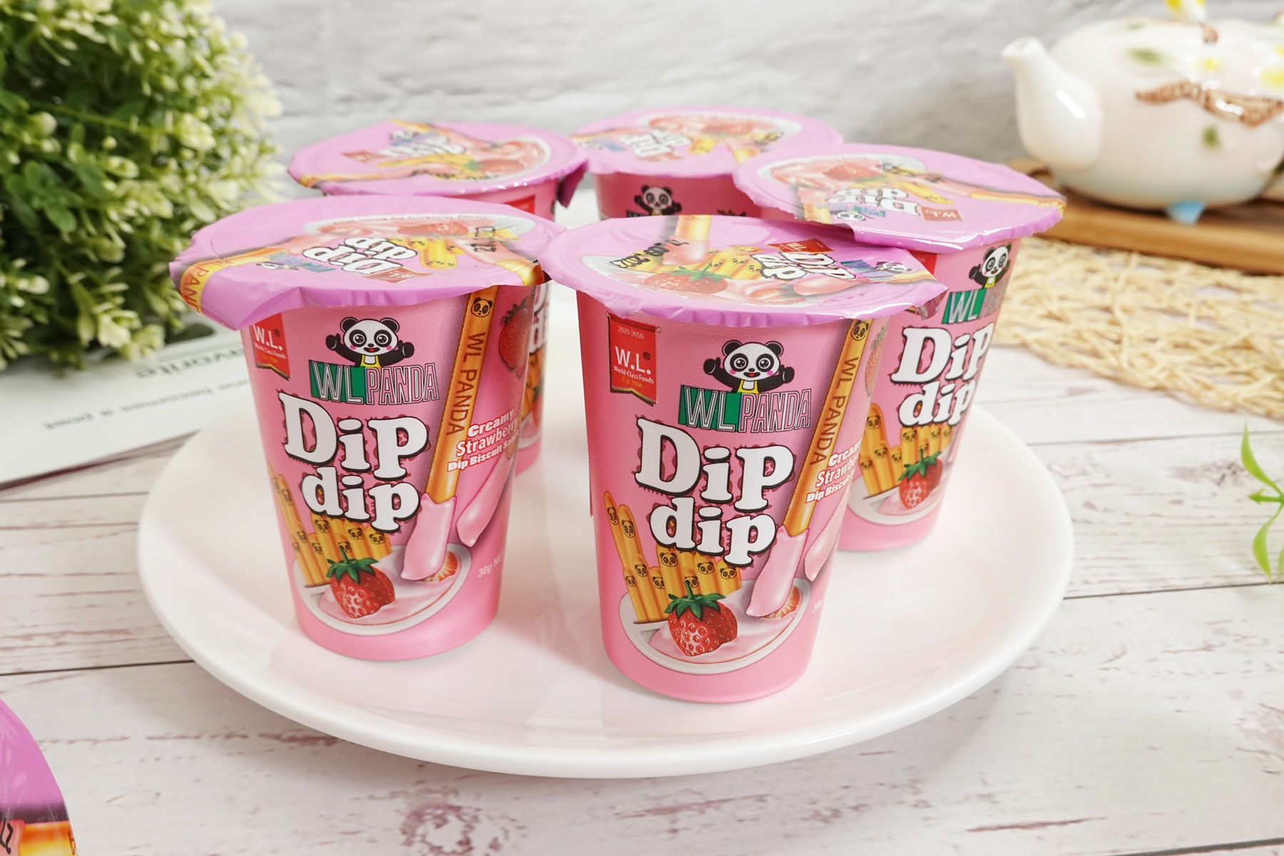【Dipdip】沾醬餅乾棒任選(10杯/盒) 巧克力／草莓／香草