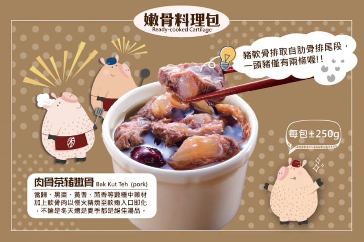 【禾記】豬嫩骨250g/包 口味任選12包(紅燒/清燉/肉骨茶/麻辣)