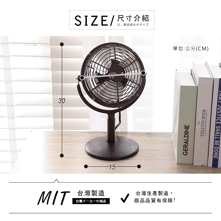 MIT超強循環6吋小風扇(30x15cm) 桌扇/小電扇/辦公室、書桌適用