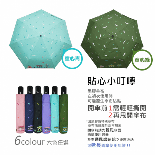 皮爾卡登童心樂園黑膠傘