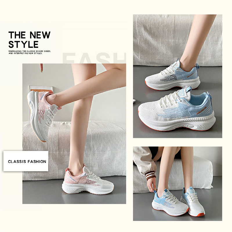 漸層內增高休閒運動鞋/韓系百搭休閒運動健走鞋