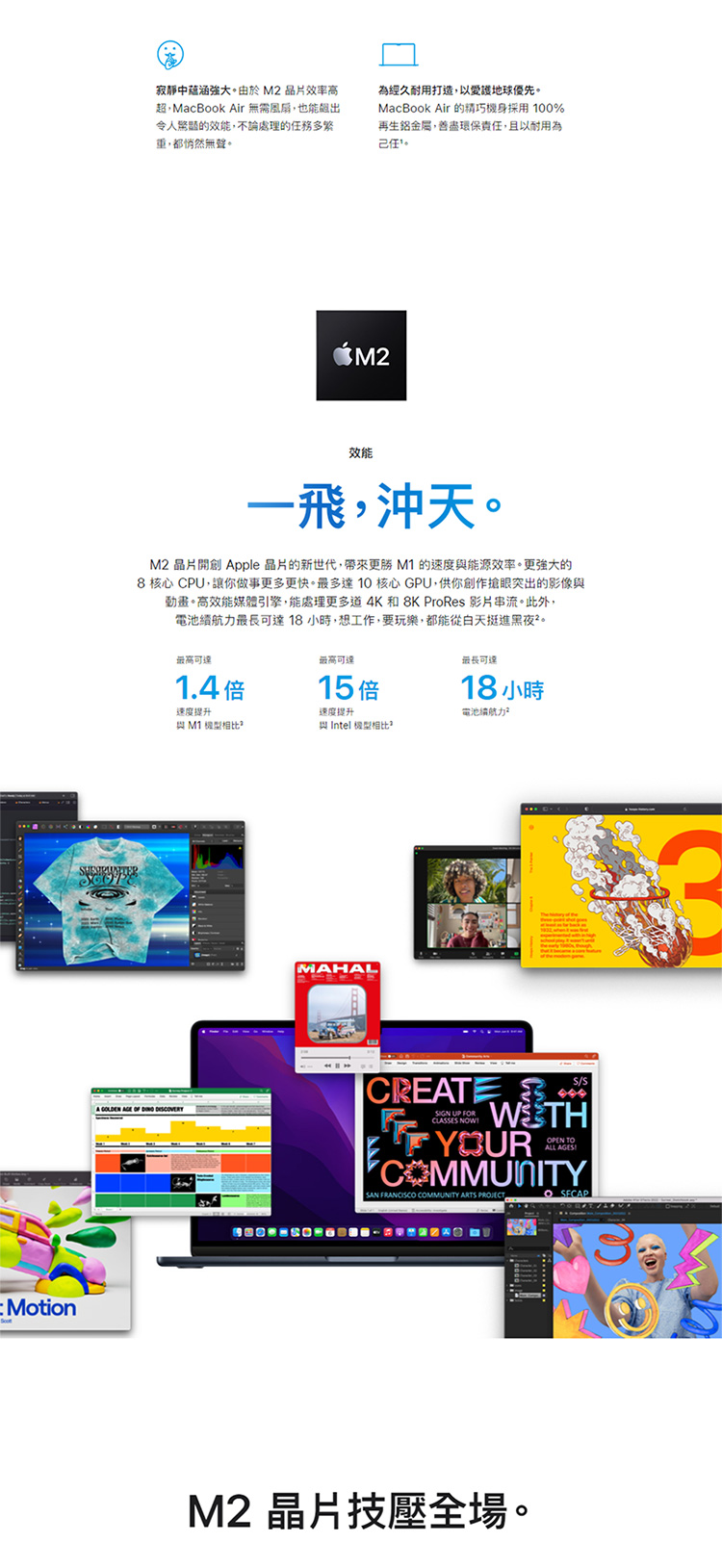 【Apple】MacBook Air M2晶片 筆記型電腦 13.6吋