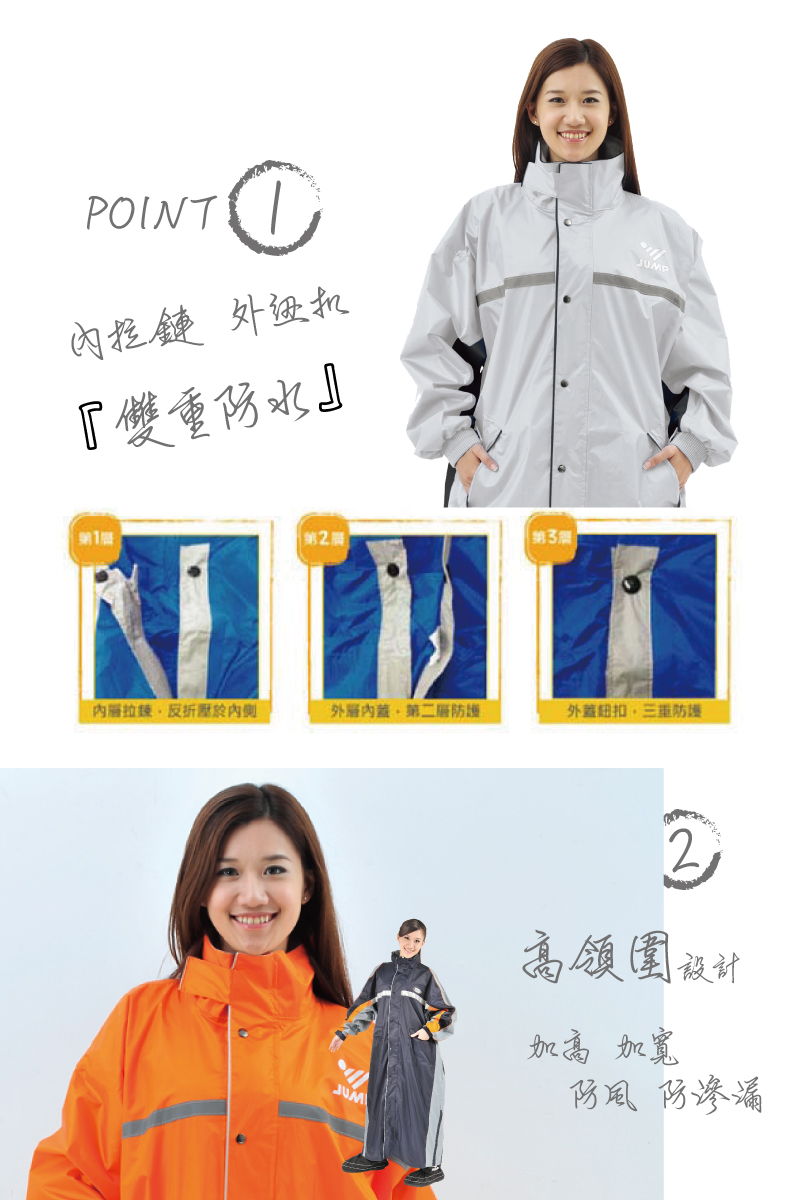 【JUMP】將門小側內裡風雨衣
