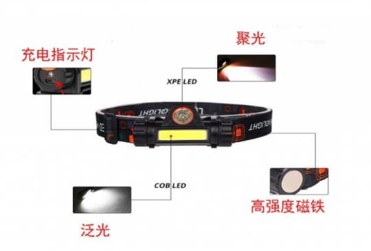 USB充電帶磁鐵工作燈