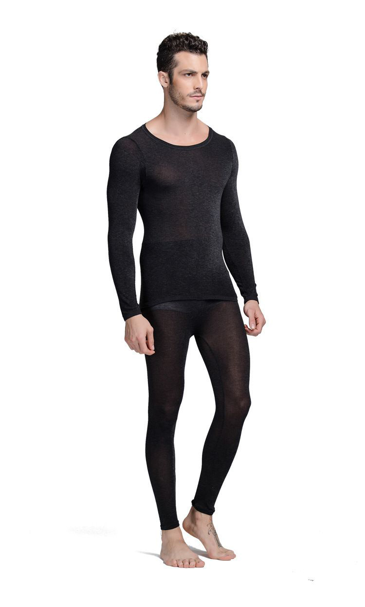 超薄無縫保暖恒溫內衣套裝-男款(上衣+褲子/衛生衣褲)