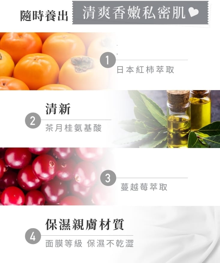 【Relove】30秒私密肌弱酸清潔濕紙巾(60片/入) 旅行單片裝 可溶水