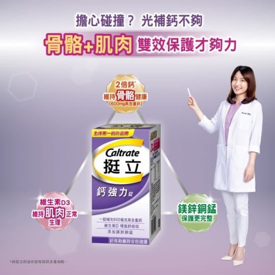 【挺立】鈣強力錠禮盒(添加鎂鋅銅錳 保護更完整 )