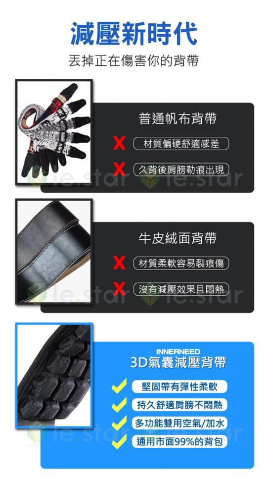 專業級3D氣囊減壓背帶
