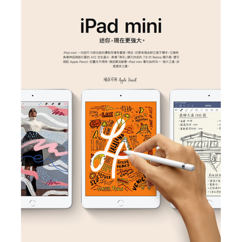 Apple iPad Mini 5 2019版 7.9吋 256G wifi版