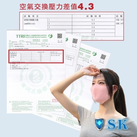 【SK四季口罩】兒童款 台灣製造機能面料 親膚透氣
