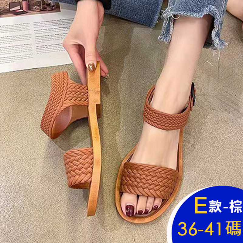 時尚復古風休閒涼鞋 36-41碼 多款任選