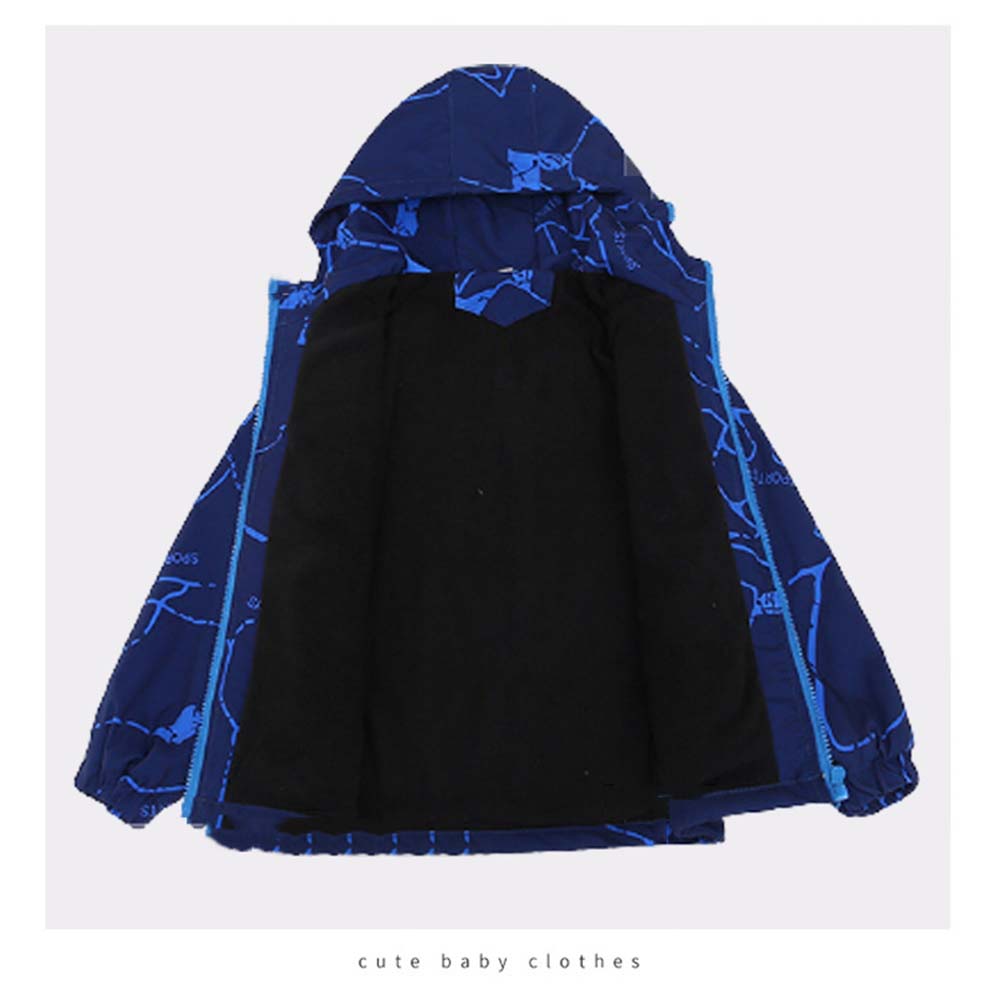 兒童防風加絨衝鋒外套(110-170cm) 兒童保暖外套 兒童外套