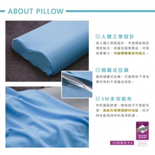 iHOMI涼感人體工學枕