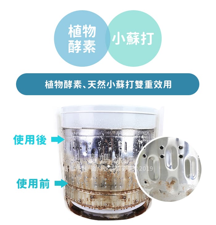 日本超強除菌消臭洗淨粉(165g/入) 洗衣槽清潔/馬桶清潔/酵素+小蘇打雙效