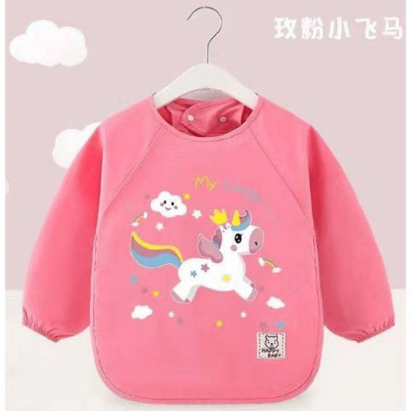 兒童長袖防水圍兜 (畫畫衣) 多款花色 任選