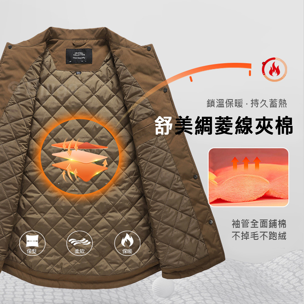 超大碼防風防水工裝鋪棉機能襯衫保暖厚外套 耐磨抗撕裂 XL-8XL