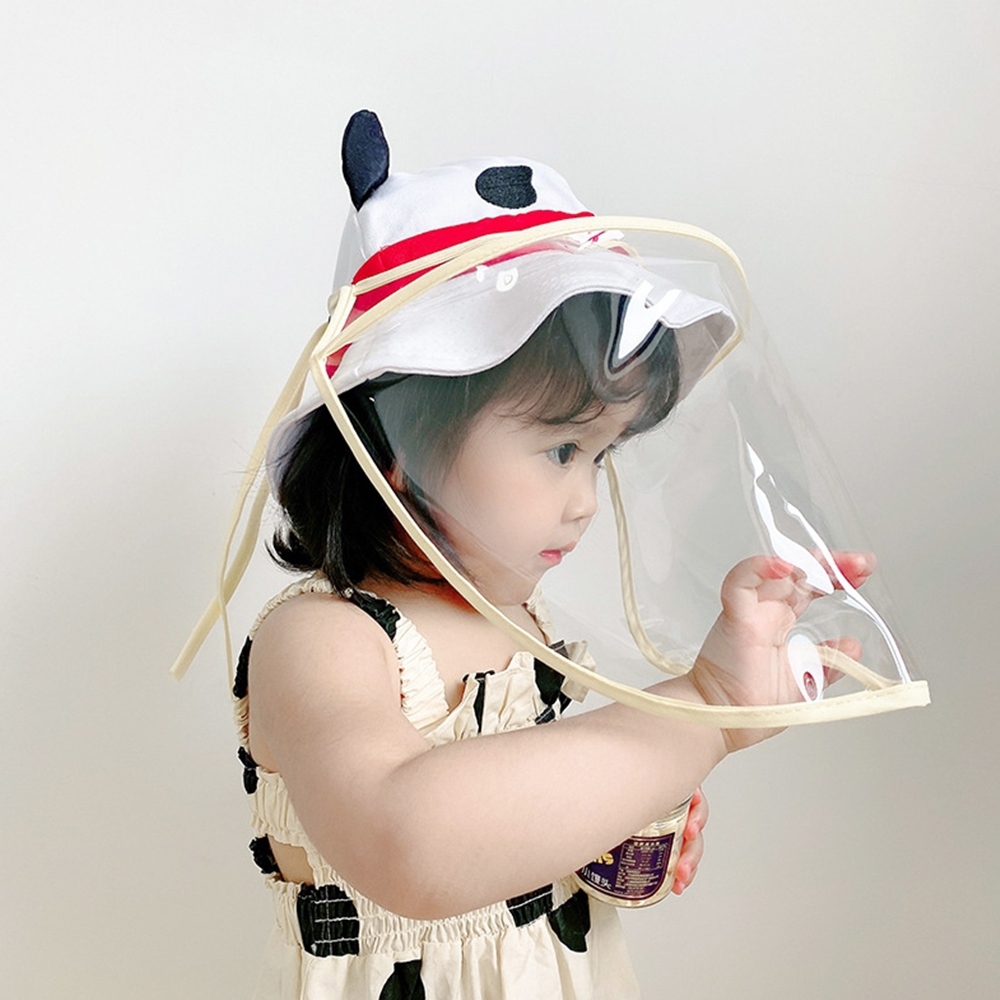 【橘魔法】兒童 大人 透明可調節攜帶型防疫面罩(防飛沫唾液 防護帽 防疫帽 隔離