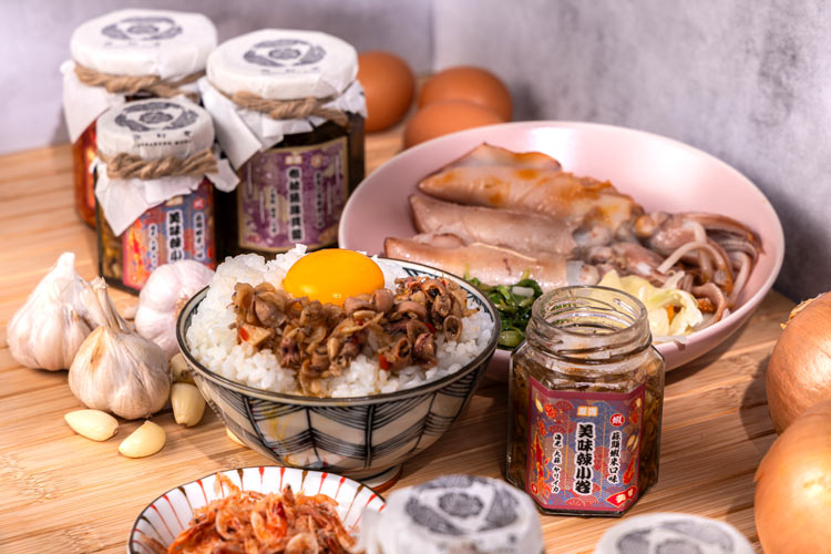 【燕村家】特辣蒜椒醬／蒜頭蝦米小卷醬／布拉魚珠貝醬100g 無人工添加物 辣椒醬