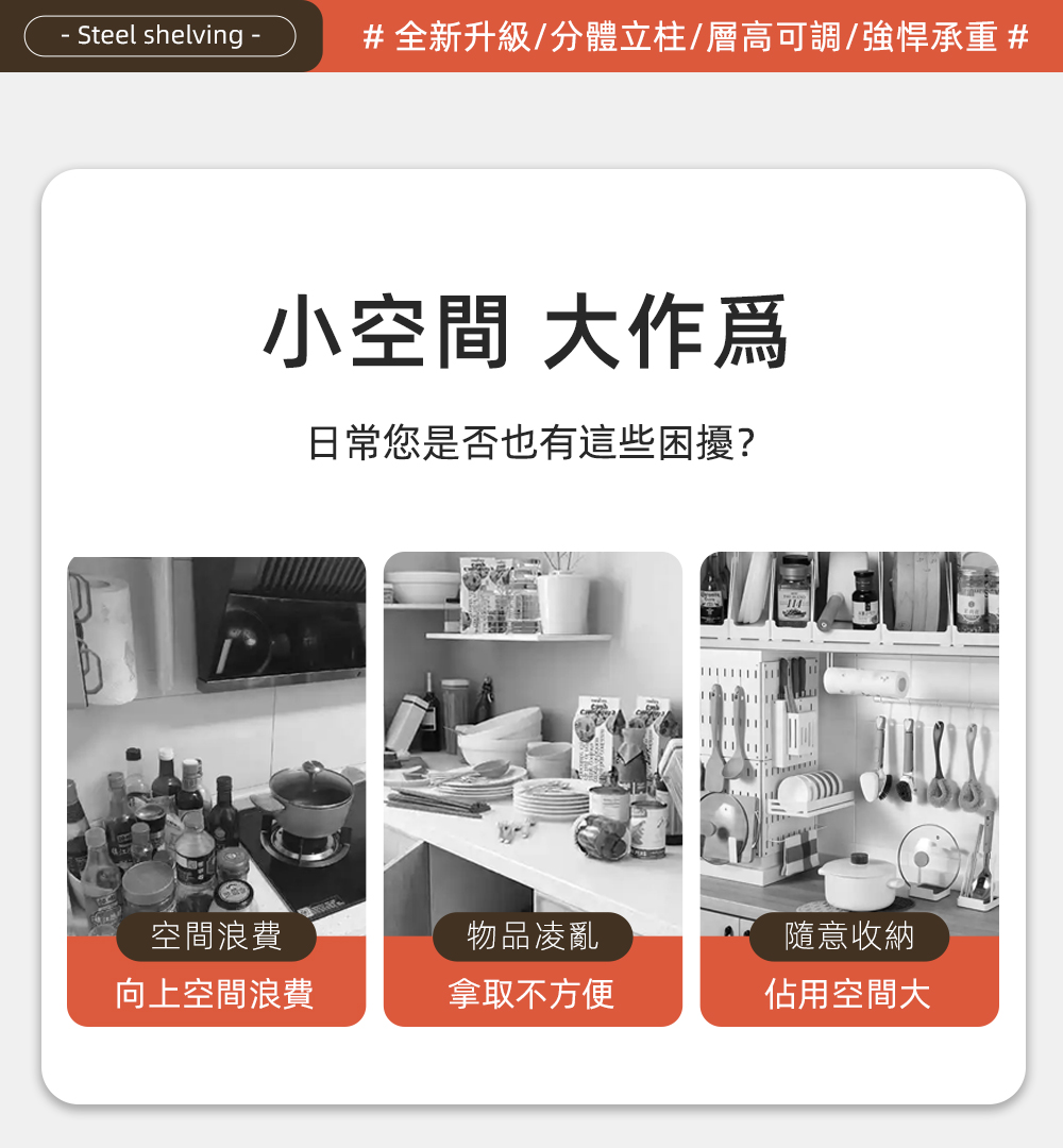 MIT可調節層高收納架 鐵力士架 貨架 角鋼架 置物架 層架