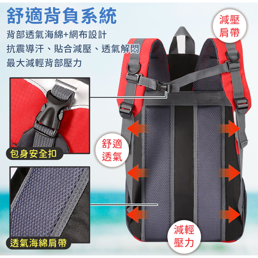 輕戶外防水大容量旅行登山包