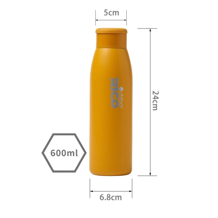 【RICO瑞可】316不鏽鋼保溫杯JSX-600(600ml)真空保溫/運動水瓶