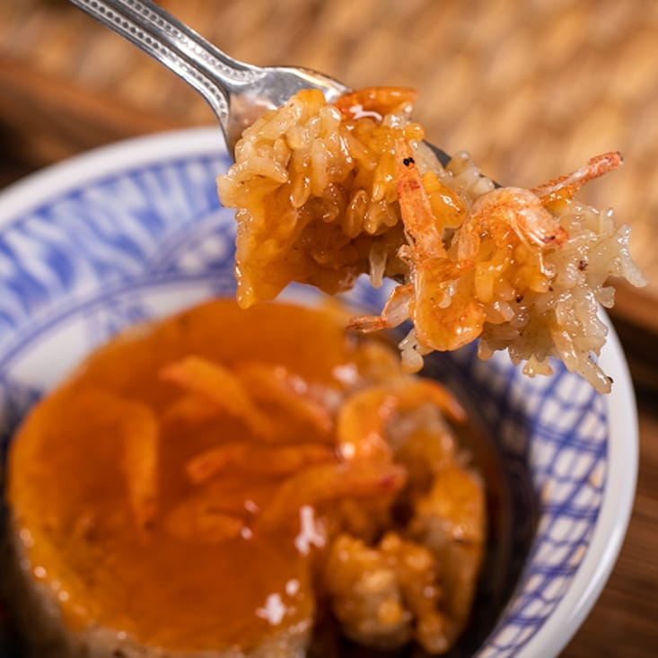 美味即食東港櫻花蝦米糕 (150g/顆；4顆/袋)