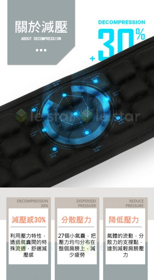 專業級3D氣囊減壓背帶