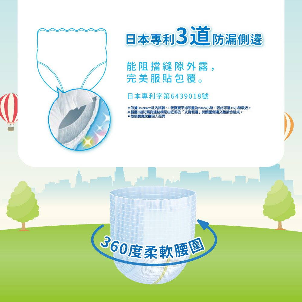 【滿意寶寶】境內版哆啦A夢輕巧褲/褲型尿布(M~XXL) 尿褲 嬰兒紙尿布 