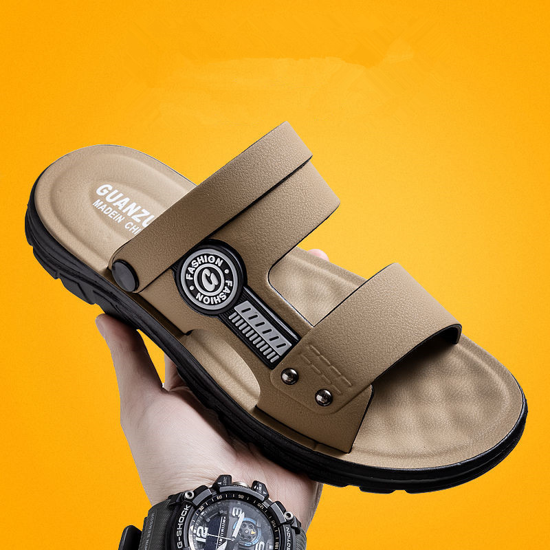 男士百搭好穿透氣兩用防滑拖鞋 涼鞋 兩款可選 