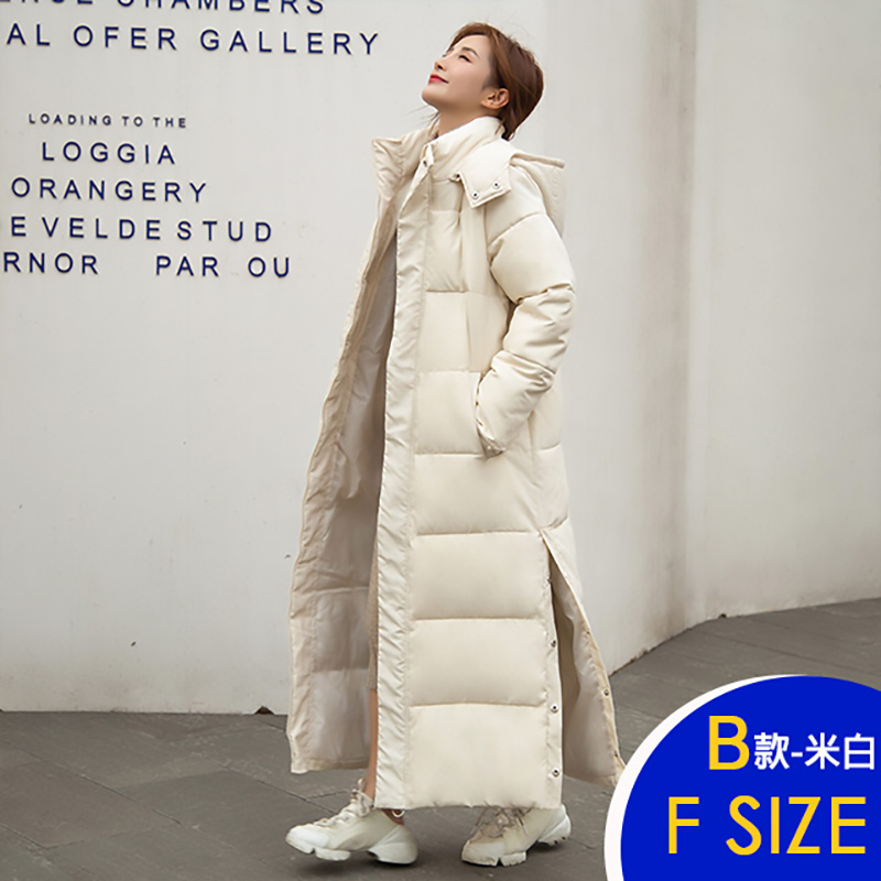 抗寒保暖羽絨棉連帽中長版外套 升溫保暖外套 (多款可選)