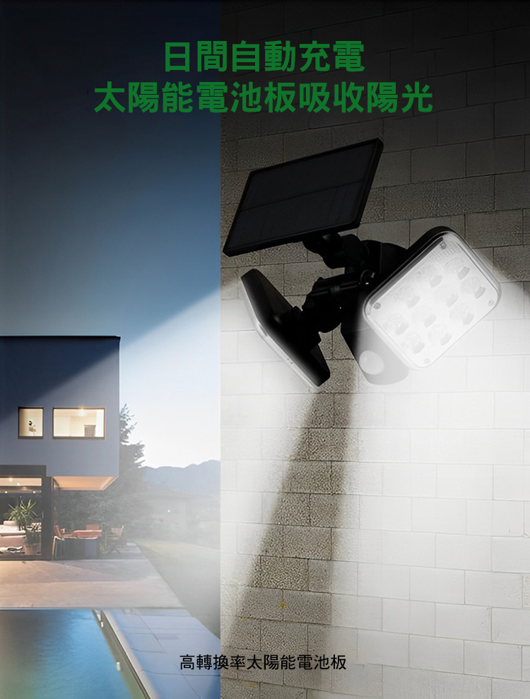 太陽能COB高亮感應庭院燈