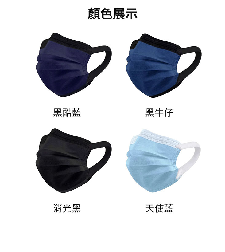 台灣製雙鋼印醫療用口罩 50片/盒 多色可選